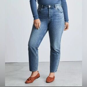 EVERLANE Women Size 31 The Curvy 90s Cheeky Straight Jean Crop Organic Cotton